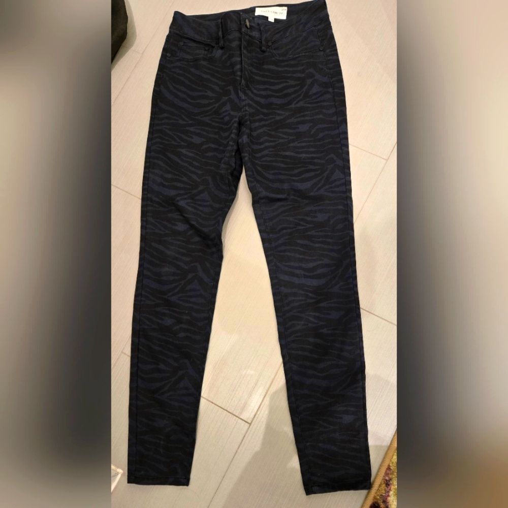 Vince Camuto Zebra Print Skinny Jean